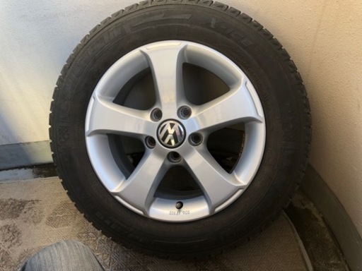 VW ゴルフ純正15インチホイール 4本 6.5J +50 5H 112 スタッドレス　タイヤと ホイール付き 4本セット195/65R15 フォルクスワーゲン トゥーラン ヴァリアント ジェッタ Golf