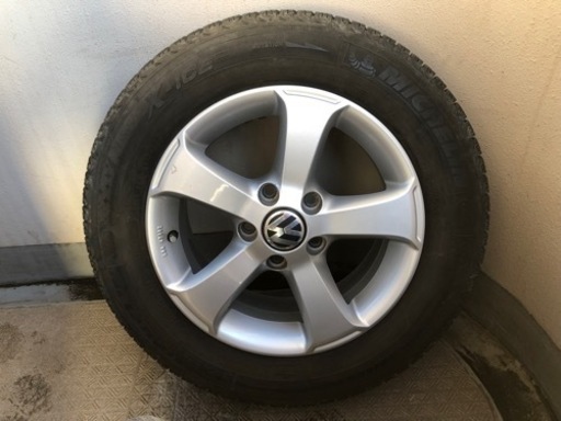 VW ゴルフ純正15インチホイール 4本 6.5J +50 5H 112 スタッドレス　タイヤと ホイール付き 4本セット195/65R15 フォルクスワーゲン トゥーラン ヴァリアント ジェッタ Golf