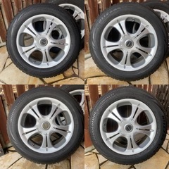 スタッドレス (ブリヂストン) & アルミホイール 4本セット 215/60R17の画像