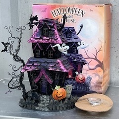ハロウィン◇大きな家 ブリキ製 キャンドル◇ティーハウス◇お化け...