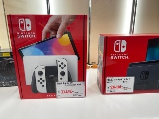 未使用  Nintendo Switch(有機ELモデル) Joy-Con(L)/(R) ホワイト  2021/12/28
