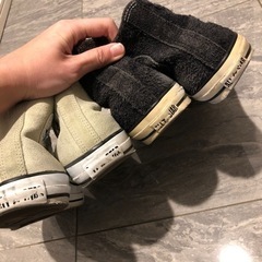 converseハイカット2足26センチ27センチの画像