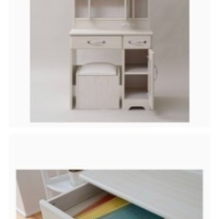三面鏡　ドレッサー　椅子付き　化粧台(板橋区　引き取り)の画像
