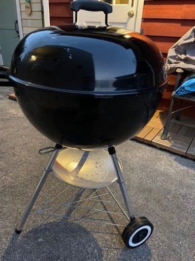 WEBERウェーバーチャコールグリル 47cm カバー、フック付き