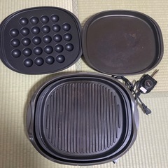 ホットプレート＆たこ焼き焼き器　