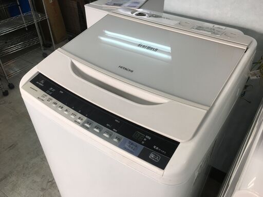 洗濯機の分解クリーニング行っています！配送設置込み！日立8.0Kインバーター洗濯機　2017年製　分解クリーニング済み！！