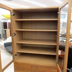 札幌市/清田区　unico/ウニコ  HUTTE ヒュッテ 食器棚 カップボード キッチンボード オーク材 北欧の画像