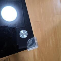 ★交渉中★黒ガラスのテーブル　12/30までに処分しますの画像