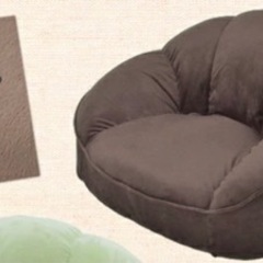 １人用ソファ💺座椅子　　ダークブラウン