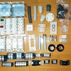 電気工事士一種　実技試験用材料セット 使用済