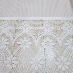 未使用　フリルレースカーテン　1枚の画像