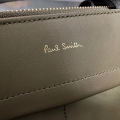ポールスミス新品トートバッグ・ショルダーバッグ　カーキ色の画像