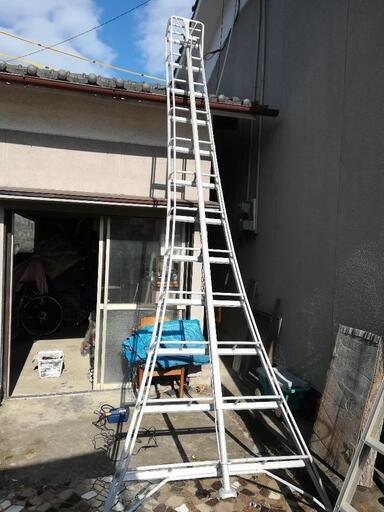 庭木剪定用のはしご　大きいです　難あり