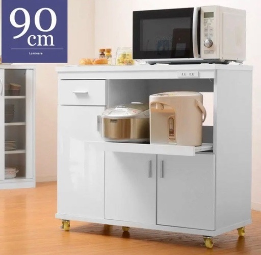 値下げ！【美品】レンジ台 レンジボード 食器棚