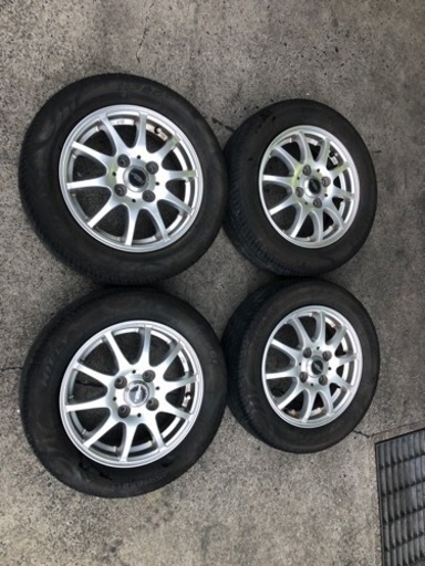 中古　155/65r13 タイヤ・アルミ　セット