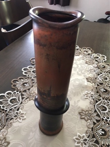 【未使用品】土屋豊　鍛金作品　花器