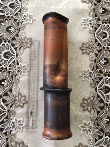 【未使用品】土屋豊　鍛金作品　花器