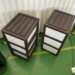 ● 3段収納ケース、２個セットの画像