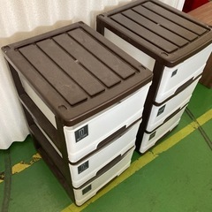 ● 3段収納ケース、２個セットの画像