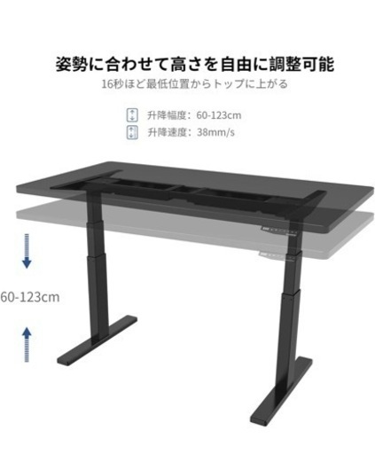 Flexispot e3 ブラック　電動式昇降デスク　新品未使用　