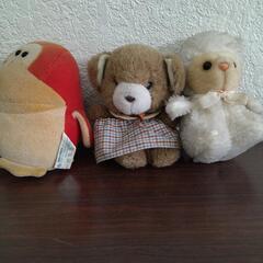 小型ぬいぐるみ３個