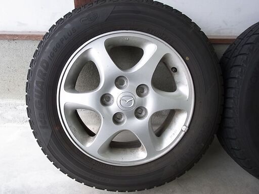 値下げしました。スタッドレスタイヤ YOKOHAMA ice GUARD iG50 PLUS 195/65R15マツダ純正アルミホイー