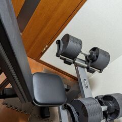 可変式ダンベル32kg x 2（FLEXBELL）、ダンベルスタ...