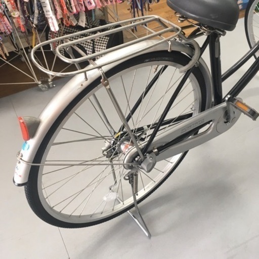 S077　普通自転車　PORTATO　内装3段　27インチ　オートLED　黒