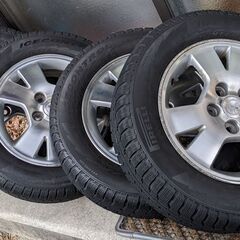☆60ヴォクシー純正15インチアルミホイール＆スタッドレスタイヤ...