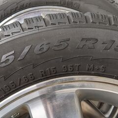 ☆60ヴォクシー純正15インチアルミホイール＆スタッドレスタイヤ 4本セット☆の画像