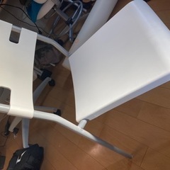 IKEA  パイプ椅子  ホワイト