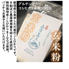 減農薬　新潟こしひかり玄米粉・米粉・もち粉　新潟県三条市しただ産...