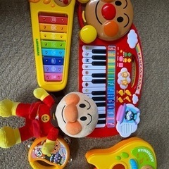 アンパンマン 楽器セット ぬいぐるみ付き