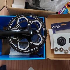 ロードバイクの部品、クランク
