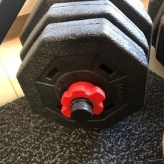 ベンチ(角度調節可能)　ダンベル(計40kg)の画像