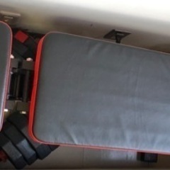 ベンチ(角度調節可能)　ダンベル(計40kg)の画像