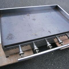 ☆中古品 焼き台 卓上グリドル 業務用 LPガス（プロパンガス）鉄板内寸：900ｘ550 鉄板厚み11ｍｍ 動作確認済み☆