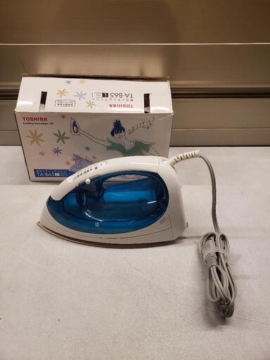 東芝 スチームアイロン TA-B65 Lブルー  アイロン台付