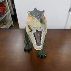 ラジコン ティラノサウルス 恐竜 リモコン付き グリーン 西岡店の画像
