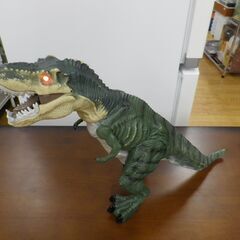 ラジコン ティラノサウルス 恐竜 リモコン付き グリーン 西岡店の画像