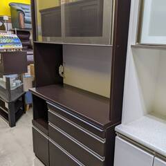 ✨美品！✨ 松田家具 2面 レンジボード 食器棚 キッチンボード 1229-01