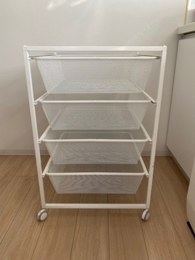 【使用一年未満】IKEA フレーム 網棚 ホワイト メッシュ