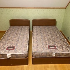 終了】人気のシモンズ ビューティレスト シングルとセミダブルのセット