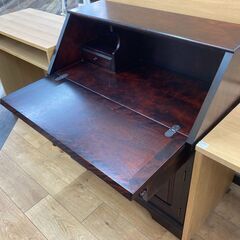 木製ライティングビューロー 九州民藝家具 九州民芸家具 ライティングビューロー