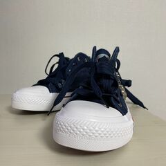 【配送・直接引渡OK】管理番号：D-42　未使用品 　サイズ23.0　 レディース　デニム　スニーカーの画像