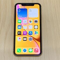 美品 Apple iPhoneXR 64GB SIMフリー(SIMロック解除済) イエロー 14