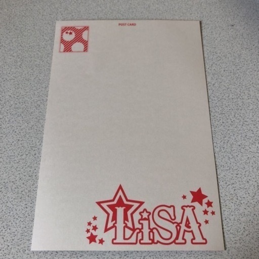 ★【希少:1点もの:歌手:LiSAポストカード②:非売品】★
