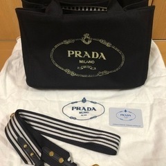 【美品】プラダ　PRADA カナパ　黒