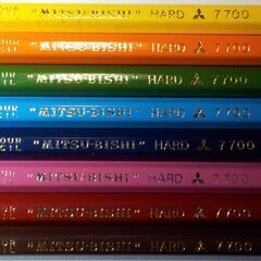 【貴重】三菱 硬質 色鉛筆＜グラフ用鉛筆＞ No.7700 8色 8本の画像