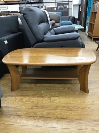 LK-129【ご来店頂ける方限定】浜本工芸　楢材　リビングテーブル